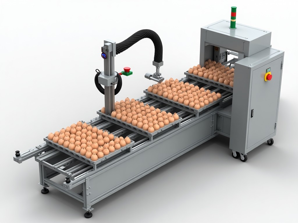 Auto Robotic Egg Tray Loader Source Factory