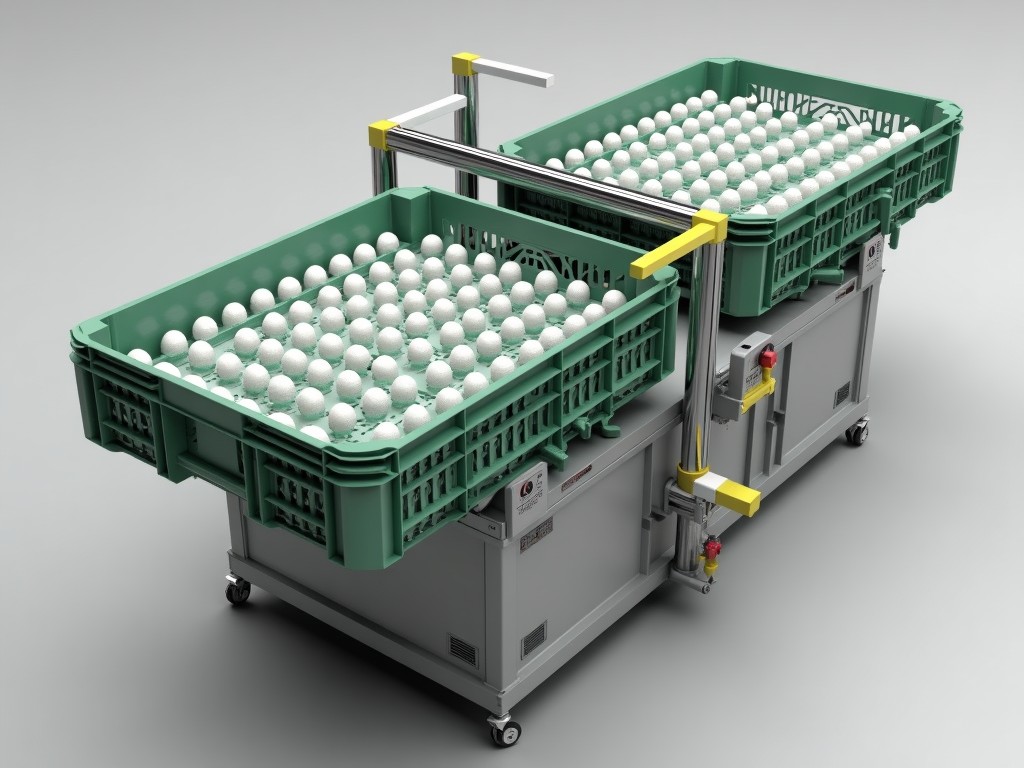 China Automatic Egg Tray Crate Loader